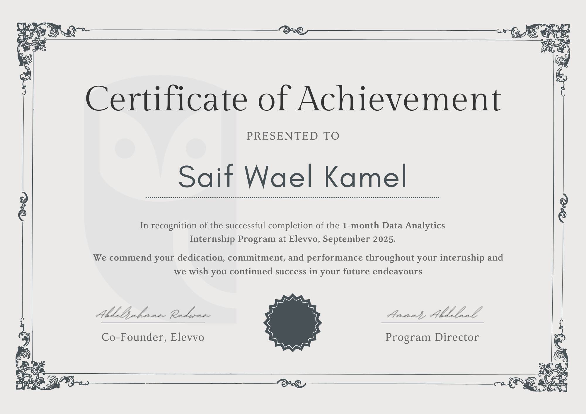 Data Analyst Certification